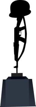 Illustration of Amar Jawan Jyoti. vector