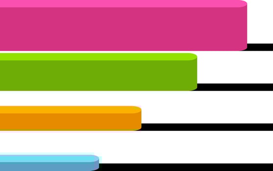 Colorful business infographic bars layout. vector