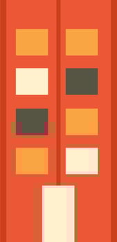 Flat illustration of a building. vector