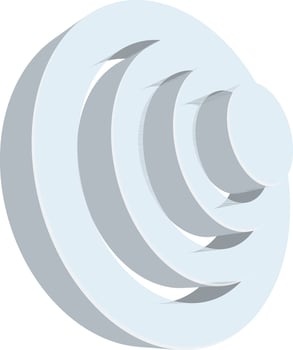 3D circular infographic element for Business. vector