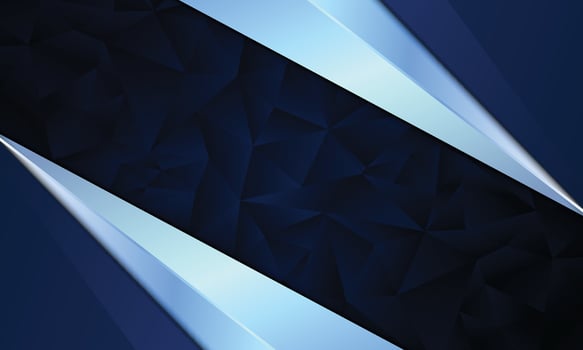 Dark polygonal with white metallic background. vector