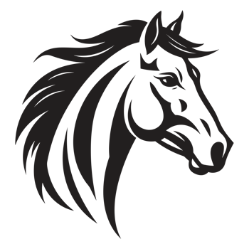 Beautiful Horse Silhouette - png