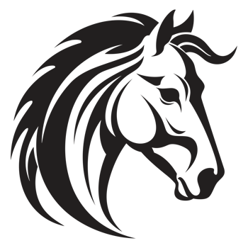 Beautiful Horse Silhouette - png