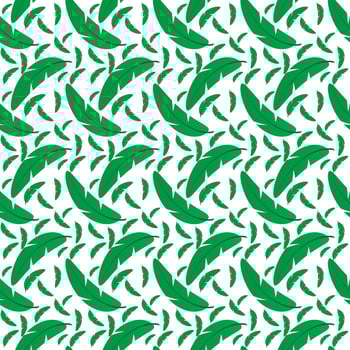 banana leaves floral seamless pettern background design vector