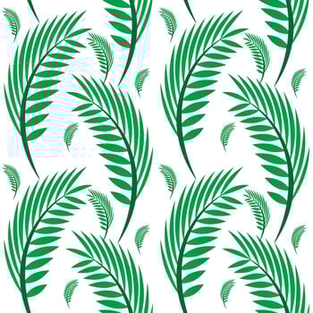palm leaves floral seamless pettern background design vector