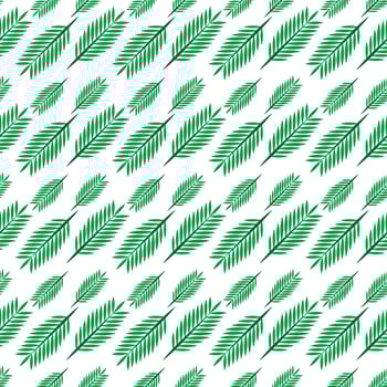palm leaves floral seamless pettern background design vector