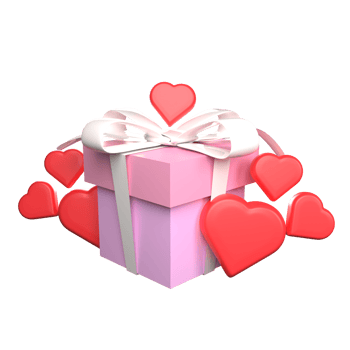 Valentine Gift 3D Icon png
