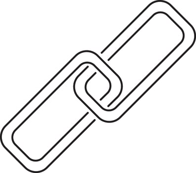 Vector Links sign or symbol.