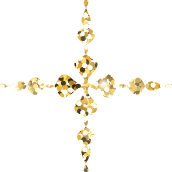 Snowflake shiny gold glitter shape design element. Golden color dust texture form for holiday decoration, flyer, poster, greeting card, background, wallpaper. Shiny paint form Birthday illustration. png