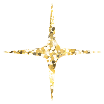 Star sparkle shiny gold glitter shape design element. Golden color dust texture form for holiday decoration, flyer, poster, greeting card, background, wallpaper. Shiny paint Birthday illustration. png