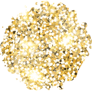 Abstract shiny gold glitter stain design element. Golden color dust texture spot for holiday decoration, flyer, poster, greeting card, background, wallpaper. Shiny paint stroke fashion illustration. png