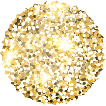 Star sparkle shiny gold glitter shape design element. Golden color dust texture form for holiday decoration, flyer, poster, greeting card, background, wallpaper. Shiny paint Birthday illustration. png