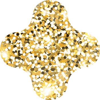 Star sparkle shiny gold glitter shape design element. Golden color dust texture form for holiday decoration, flyer, poster, greeting card, background, wallpaper. Shiny paint Birthday illustration. png