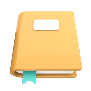 Notebook 3D Icon illustration png