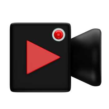 Video Camera 3D Icon illustration png