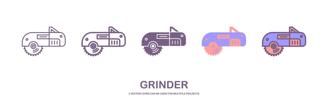 Flat vector icon of circular saw with steel toothed disc. Electric hand tool for cutting wood or metal. Building equipment