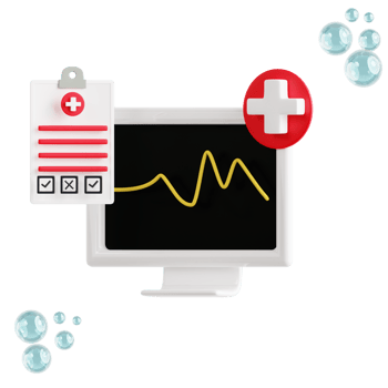 Medical chart 3d medical and healthcare icon png