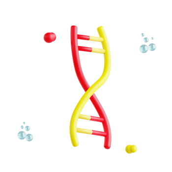 DNA double helix 3d medical and healthcare icon png