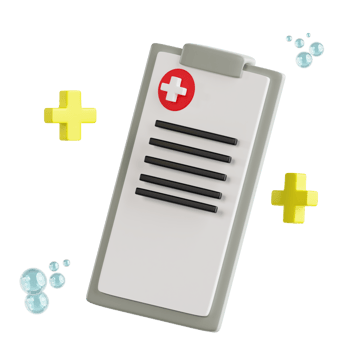 Medical board 3d medical and healthcare icon png
