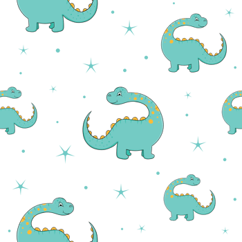 Cute Baby Dinosaur Seamless Pattern png