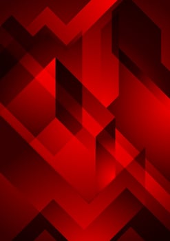 Dark red abstract geometric background vector