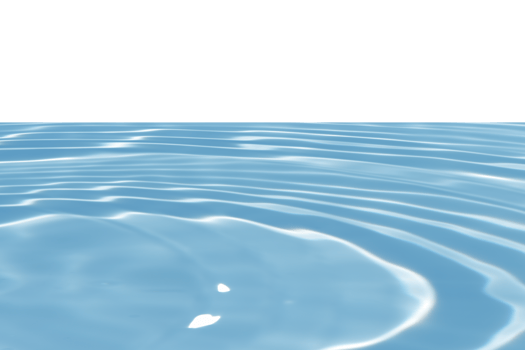Blue water with ripples on the surface with sand sea beach transparent blue water ripple surface texture with splashes and bubbles no background. Water wave with shining pattern texture background. png