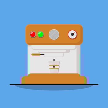 coffee maker vector illustration