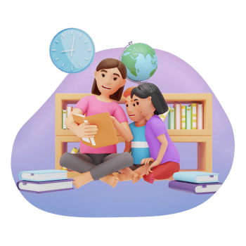 Preschool Teacher Reading Book For Kids, 3D Character Illustration png