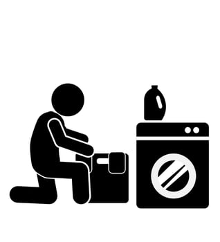 Laundry Iconography Navigating Washing Clothes Symbols vector