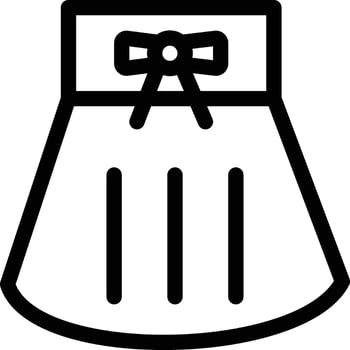 female skirt  line icons vector