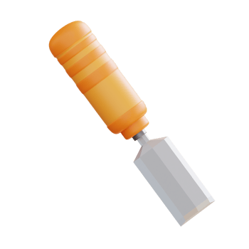 3d illustration chisel png