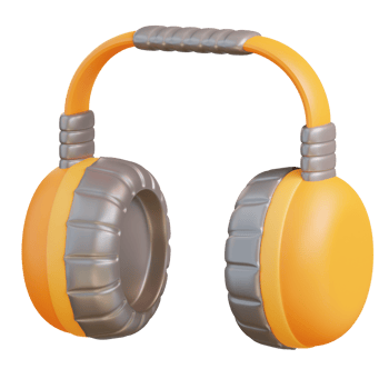 3d illustration headset construction tool png