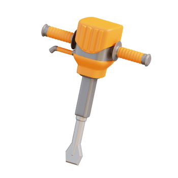 3d illustration jack hammer png