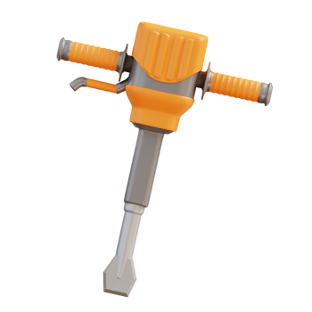 3d illustration jack hammer png