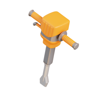3d illustration jack hammer png