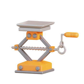 3d illustration screw jack png