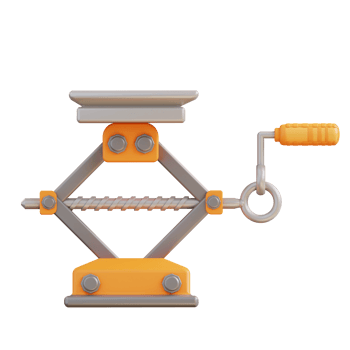 3d illustration screw jack png