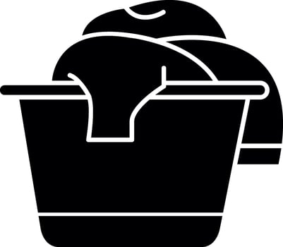 Laundry basket Vector Icon Design