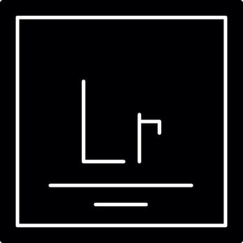 Lawrencium Vector Icon Design