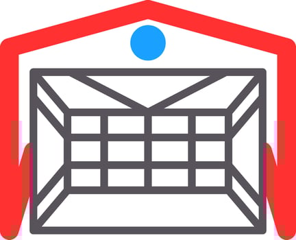 Goal post Vector Icon Design