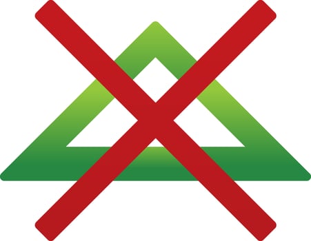 No bleach Vector Icon Design