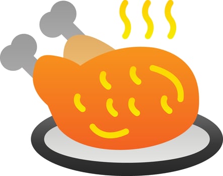 Chicken Vector Icon Design
