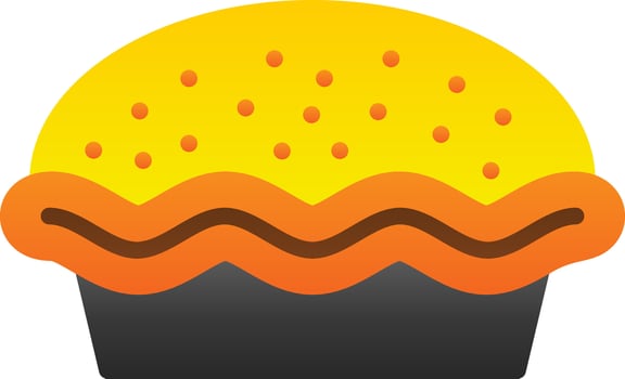 Pie Vector Icon Design