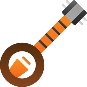Banjo Vector Icon Design