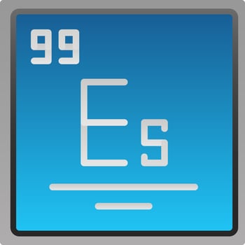 Einsteinium Vector Icon Design