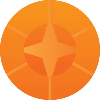 Flying Disc Vector Icon Design