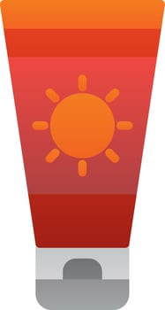 Sun cream Vector Icon Design