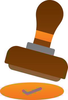 Stamping Vector Icon Design