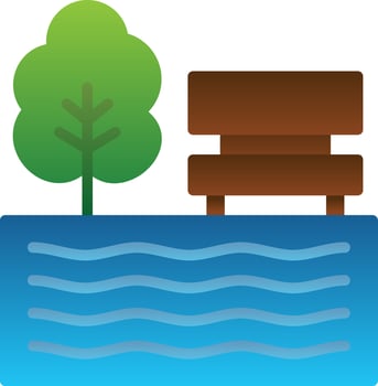 Lake Vector Icon Design