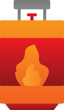 Cooking gas Vector Icon Design